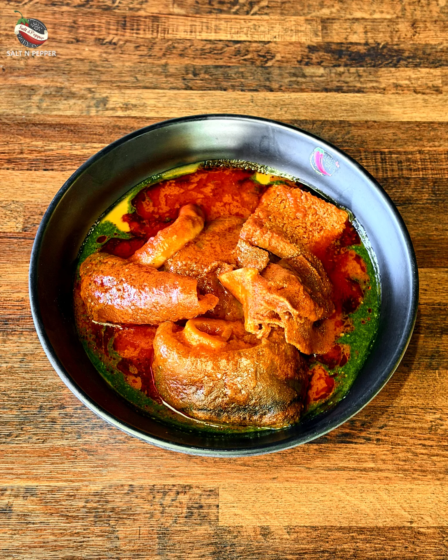 Amala abula with assorted meat